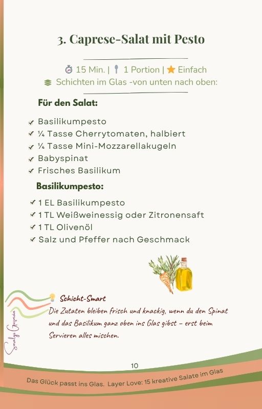 15 kreative Salate im Glas