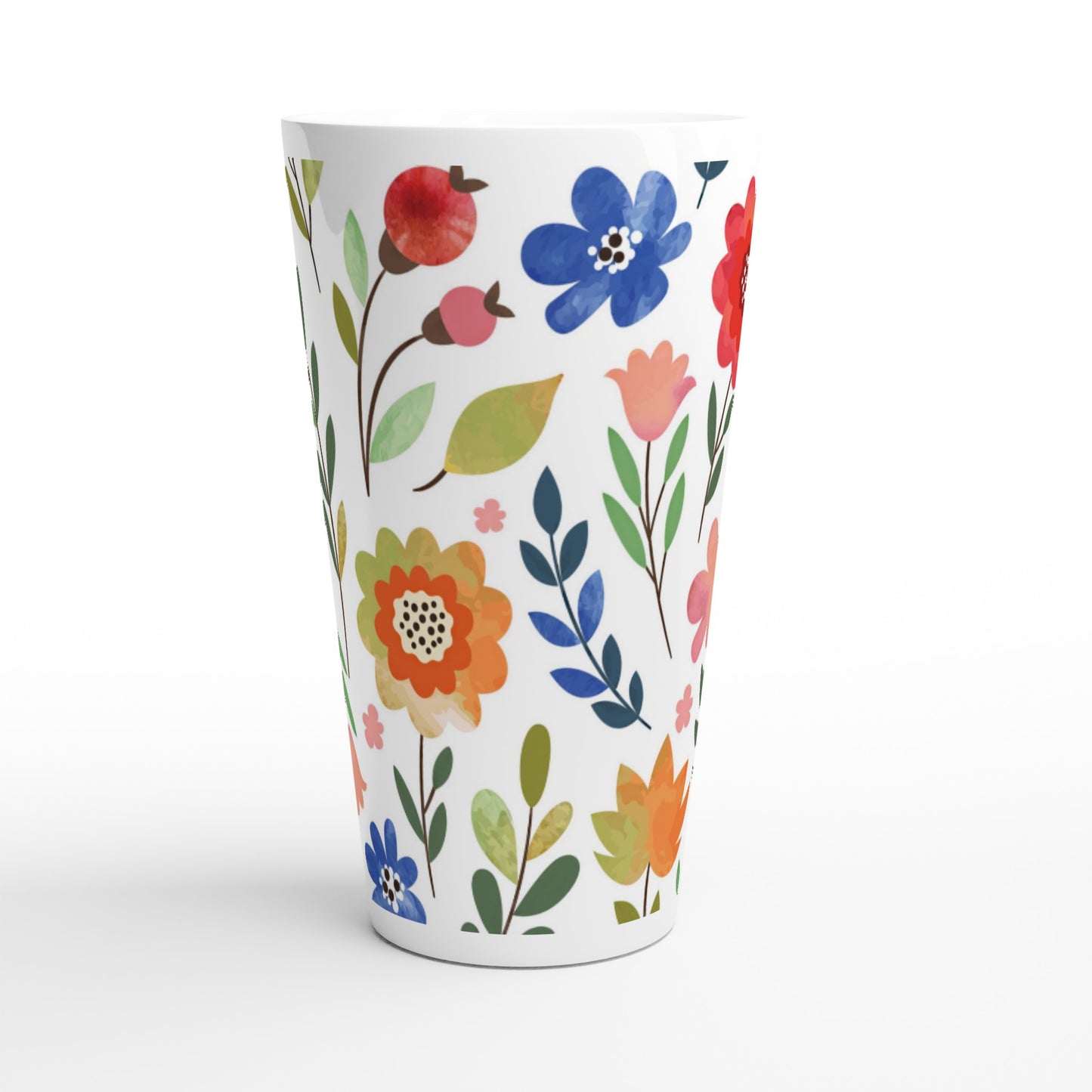 Latte Macchiato Tasse-Wildblumen