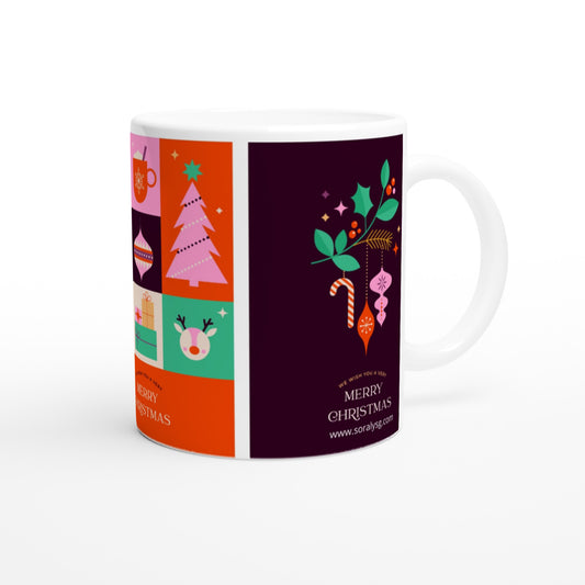 Keramiktasse -Kreative Tasse- Weihnachtstassen- Tasse Weihnachten - Happy new year
