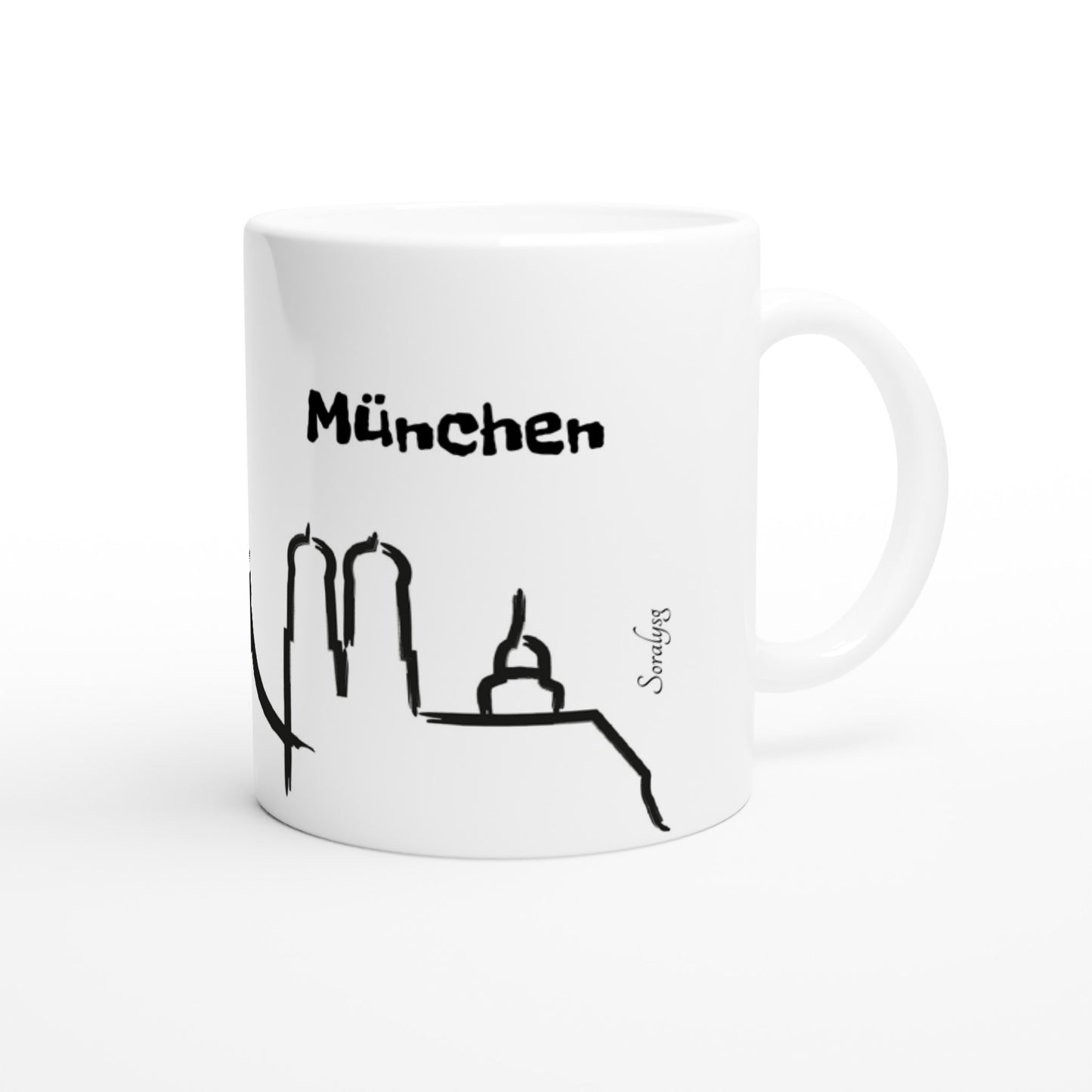 Tasse Bayerischer Spruch München Souvenir - Keramiktasse mit Münchner Motiven-Munich-Baviera