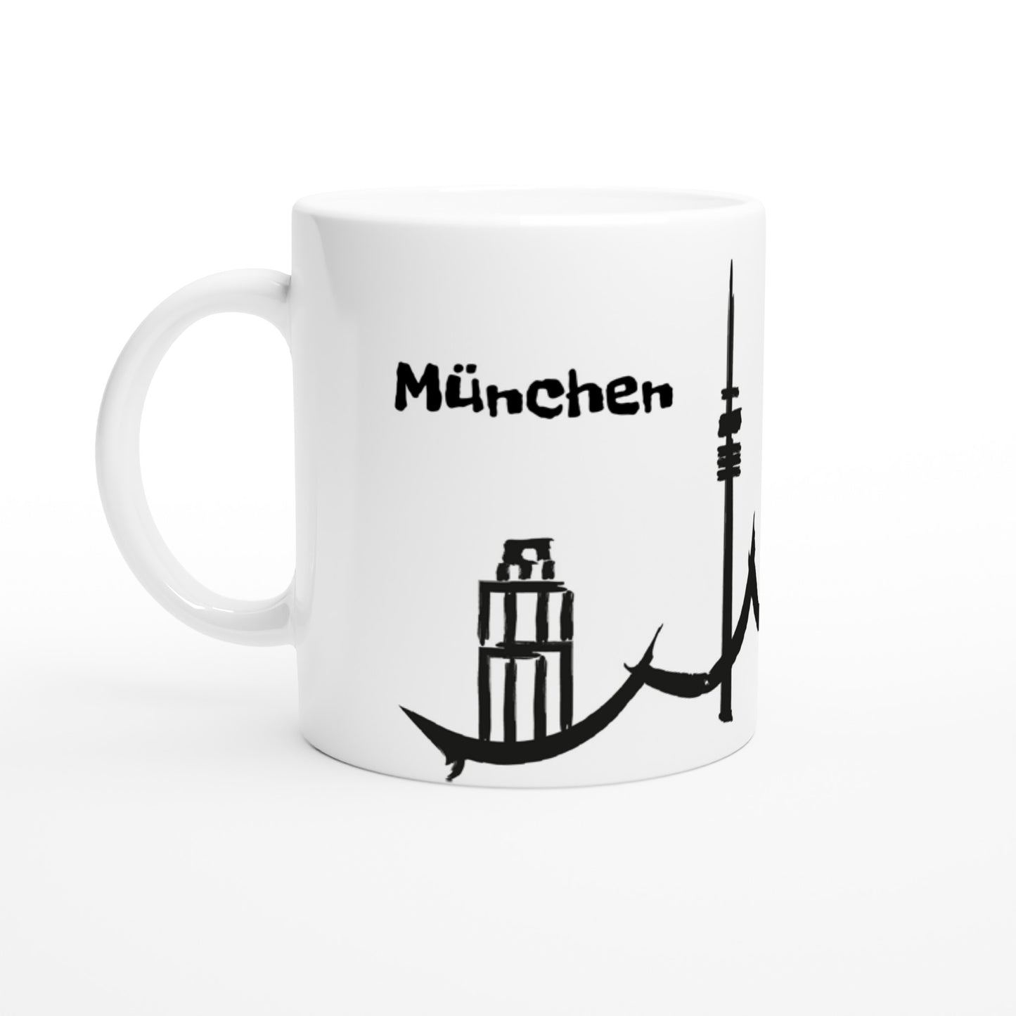 Tasse Bayerischer Spruch München Souvenir - Keramiktasse mit Münchner Motiven-Munich-Baviera