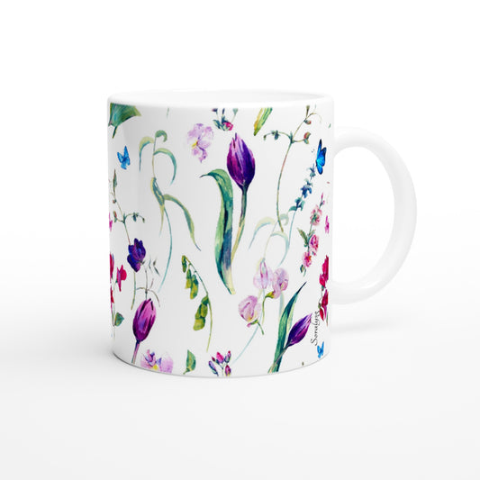 Keramiktasse -Kreative Tasse- Tassen für die familie- Tassen mit Blumen motiven