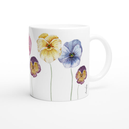 Keramiktasse -Kreative Tasse- Tassen für die familie- Tassen mit Blumen motiven